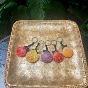 Seashell Key Ring/Purse Charm Set Of 5 Total